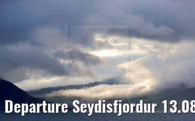 Departure Seydisfjordur 13.08.2021