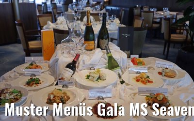 Muster Menüs Gala MS Seaventure 10.08.2021