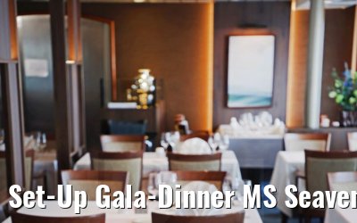 Set-Up Gala-Dinner MS Seaventure 10.08.2021