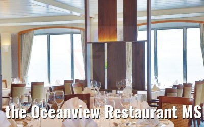 the Oceanview Restaurant MS Seaventure gala set-up