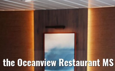 the Oceanview Restaurant MS Seaventure gala set-up