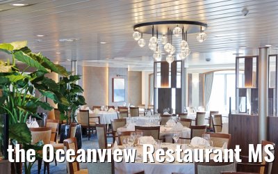 the Oceanview Restaurant MS Seaventure gala set-up
