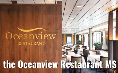the Oceanview Restaurant MS Seaventure gala set-up