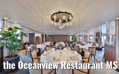 the Oceanview Restaurant MS Seaventure gala set-up