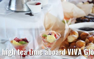 high tea time aboard VIVA Gloria
