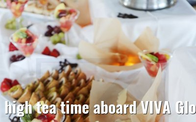 high tea time aboard VIVA Gloria