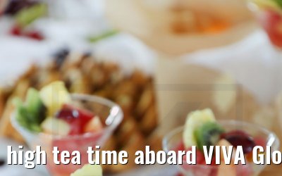 high tea time aboard VIVA Gloria
