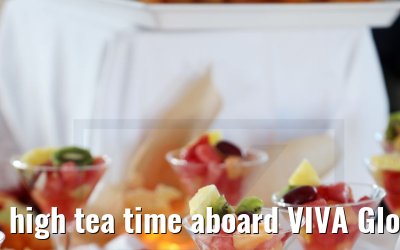 high tea time aboard VIVA Gloria