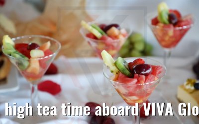 high tea time aboard VIVA Gloria