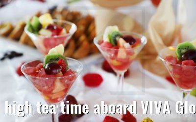 high tea time aboard VIVA Gloria