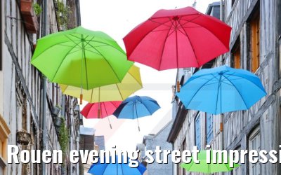 Rouen evening street impressions