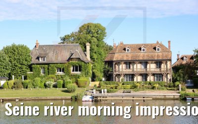 Seine river morning impressions