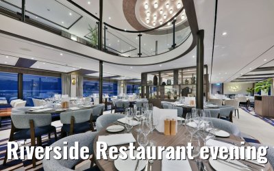 Riverside Restaurant evening view VIVA Enjoy