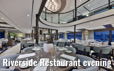 Riverside Restaurant evening view VIVA Enjoy