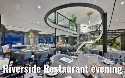 Riverside Restaurant evening view VIVA Enjoy
