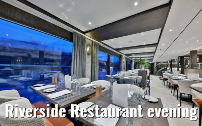 Riverside Restaurant evening view VIVA Enjoy