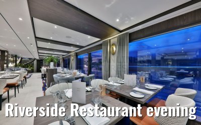 Riverside Restaurant evening view VIVA Enjoy