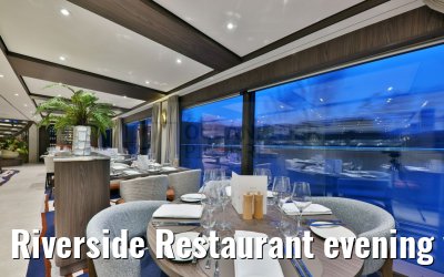 Riverside Restaurant evening view VIVA Enjoy