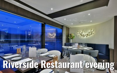 Riverside Restaurant evening view VIVA Enjoy