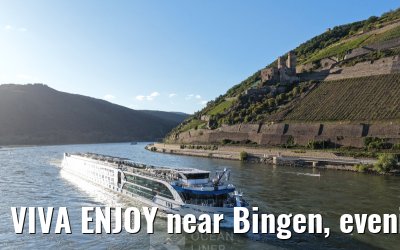 VIVA ENJOY near Bingen, evening light 30.08.2025