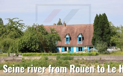 Seine river from Rouen to Le Havre