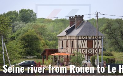 Seine river from Rouen to Le Havre