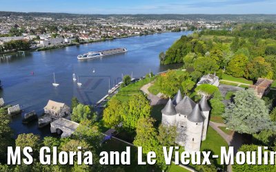 MS Gloria and Le Vieux-Moulin de Vernon and Chateau Tourelles 19.09.2023