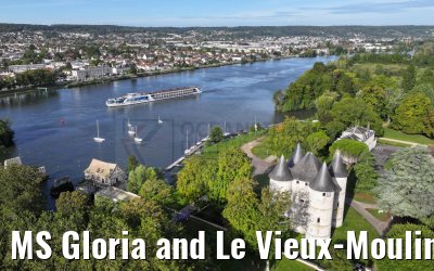 MS Gloria and Le Vieux-Moulin de Vernon and Chateau Tourelles 19.09.2023