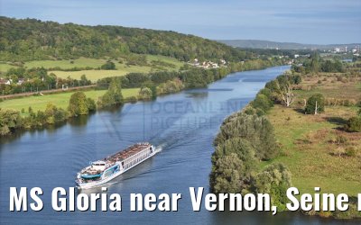 MS Gloria near Vernon, Seine river 19.09.2023