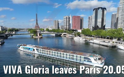 VIVA Gloria leaves Paris 20.05.2022