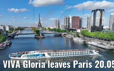 VIVA Gloria leaves Paris 20.05.2022