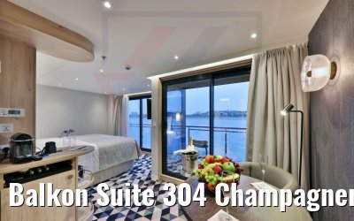 Balkon Suite 304 Champagner und Früchte