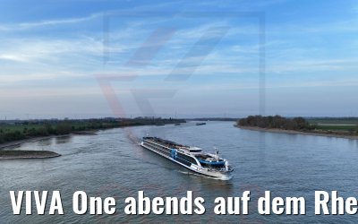 VIVA One abends auf dem Rhein 28.03.2022