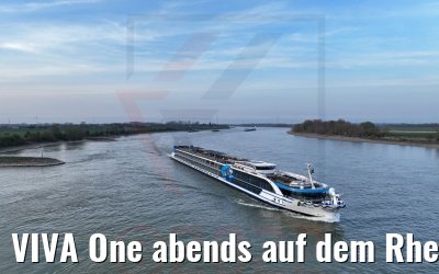 VIVA One abends auf dem Rhein 28.03.2022