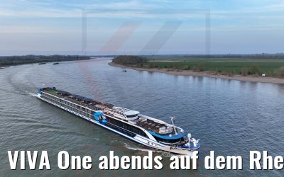 VIVA One abends auf dem Rhein 28.03.2022