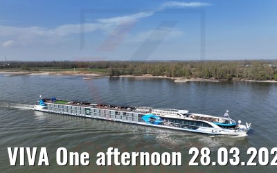 VIVA One afternoon 28.03.2022 rhine river