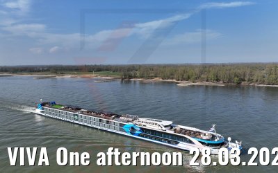 VIVA One afternoon 28.03.2022 rhine river