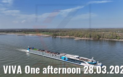 VIVA One afternoon 28.03.2022 rhine river