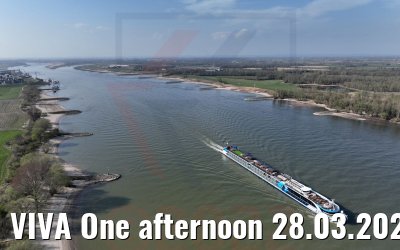 VIVA One afternoon 28.03.2022 rhine river
