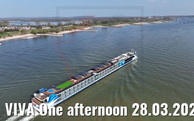 VIVA One afternoon 28.03.2022 rhine river