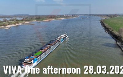 VIVA One afternoon 28.03.2022 rhine river