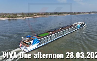 VIVA One afternoon 28.03.2022 rhine river