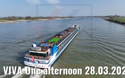 VIVA One afternoon 28.03.2022 rhine river