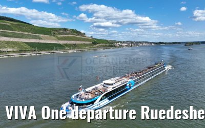 VIVA One departure Ruedesheim 25.08.2024