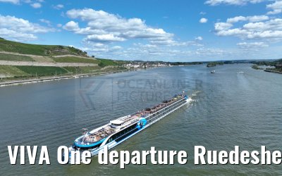 VIVA One departure Ruedesheim 25.08.2024