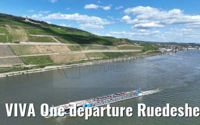 VIVA One departure Ruedesheim 25.08.2024