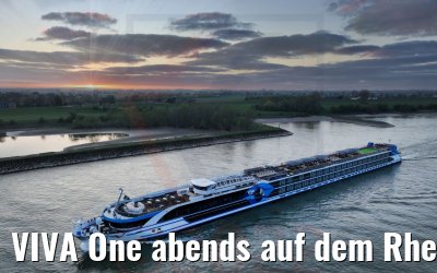 VIVA One abends auf dem Rhein 28.03.2022
