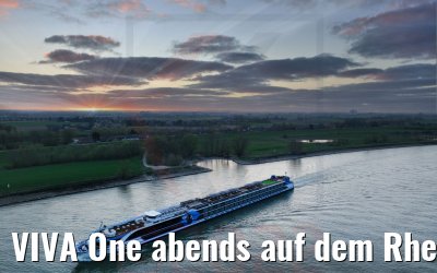 VIVA One abends auf dem Rhein 28.03.2022