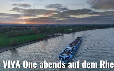 VIVA One abends auf dem Rhein 28.03.2022