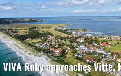 VIVA Ruby approaches Vitte, Hiddensee 09.07.2025
